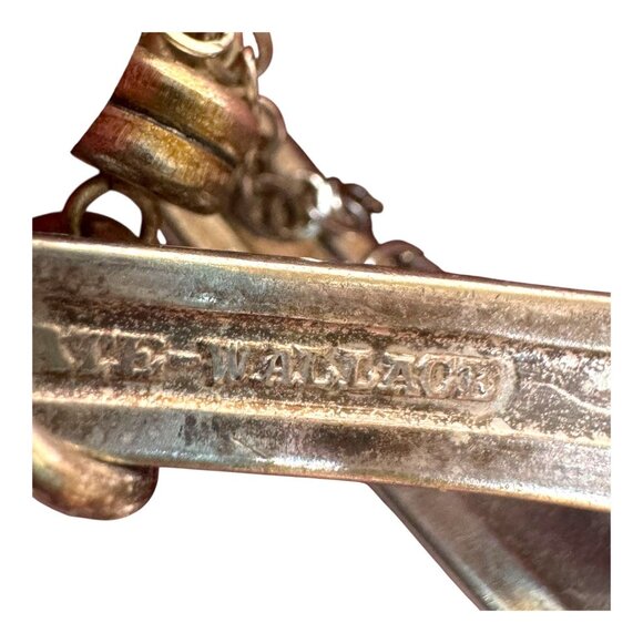 Vintage Silver Spoon Handle Bracelet Silverware Pearl Drops Elegant Upcycled 7" - Picture 8 of 8